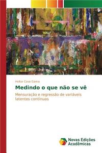 Medindo o que não se vê