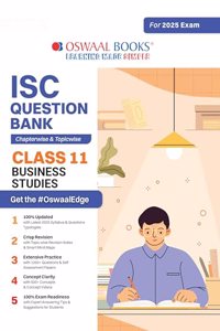 Oswaal ISC Question Bank SOLVED PAPERS | Class 11 | Business Studies | For Exam 2024-25