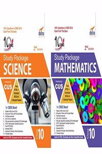 Combo 10 in One Study Package for CBSE Science & Mathematics Class 10 with 6 Sample Papers
