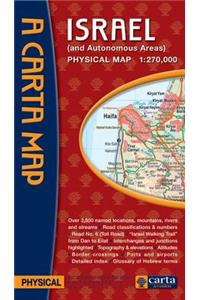 Carta's Physical Map of Israel