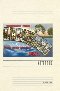 Vintage Lined Notebook Greetings from Leesburg, Florida