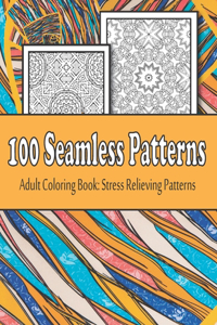 100 Seamless Patterns adult coloring book