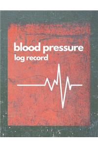 Blood Pressure Log Record