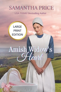 Amish Widow's Heart LARGE PRINT