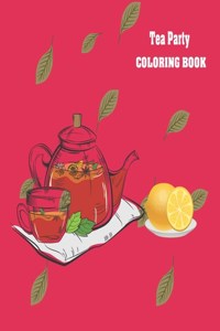 Tea Party Coloring Book