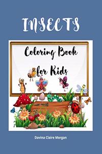 Insects Coloring Book for Kids