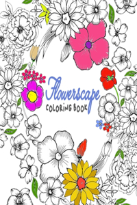 Flowerscape Coloring Book