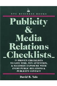 Publicity & Media Relations Checklists