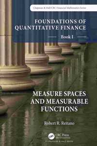 Foundations of Quantitative Finance, Book I:  Measure Spaces and Measurable Functions
