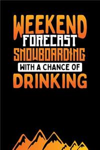 Weekend Forecast Snoboarding With A Chance Of Drinking