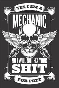 Notebook for car auto mechanic tuner and racer