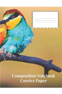 Composition Notebook Cursive Paper