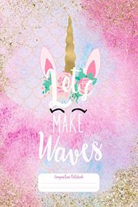 Let's Make Waves Composition Notebook