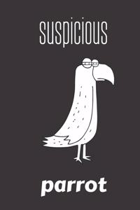 suspicious parrot