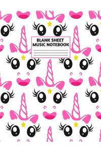 Blank Sheet Music Notebook