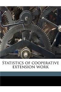 Statistics of Cooperative Extension Work