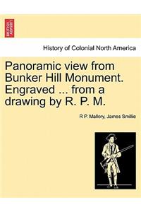 Panoramic View from Bunker Hill Monument. Engraved ... from a Drawing by R. P. M.