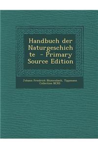 Handbuch Der Naturgeschichte