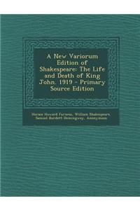 A New Variorum Edition of Shakespeare