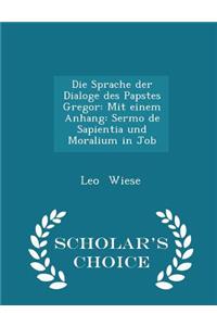 Die Sprache Der Dialoge Des Papstes Gregor