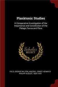 Planktonic Studies