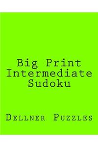 Big Print Intermediate Sudoku