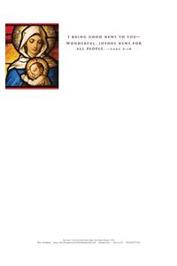 I Bring Good News Nativity Christmas Letterhead 2015 (Pkg of 50)