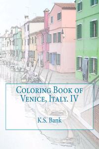 Coloring Book of Venice, Italy. IV