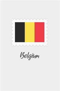 Belgium flag minimalist notebook