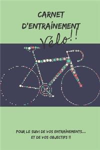 Carnet d'entraînement Vélo!! pour le suivi de vos entraînements... et de vos objectifs !!