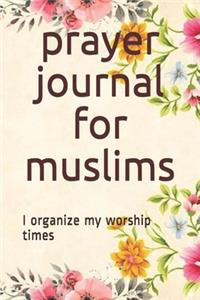 prayer journal for muslims