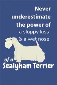 Never underestimate the power of a sloppy kiss & a wet nose of a Sealyham Terrier