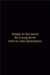 Really In The Mood For a Long Drive With No Real Destination