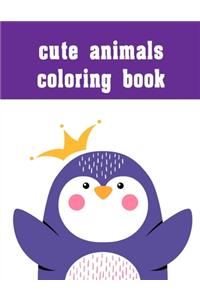 cute animals coloring book