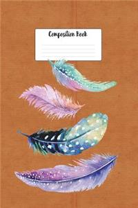 Hope Feathers Composition Book