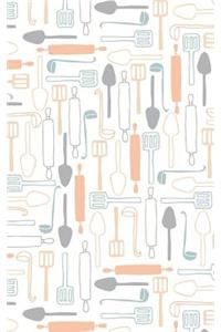 Kitchen Utensils - Lined Notebook with Margins - 5x8