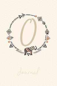 Beautiful Bohemian Style Journal with Initial
