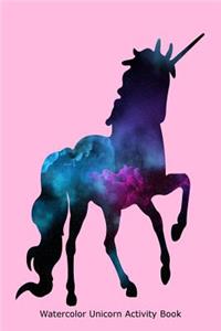 Watercolor Unicorn Activity Book