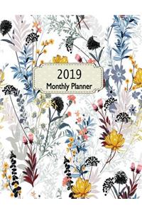 2019 Monthly Planner: 15 Monthly Schedule Organizer Calendar Appointment Oct 2018 to Dec 2019 with Notes