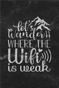 Let's Wander Where the Wifi Is Weak