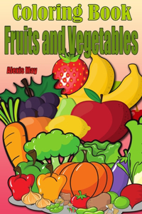 Coloring Book Fruits and Vegetables