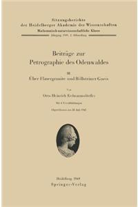Beitrage Zur Petrographie Des Odenwaldes III