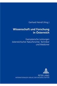 Wissenschaft und Forschung in Oesterreich