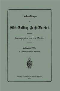 Verhandlungen Des Hils-Solling-Forst-Vereins