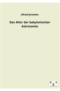 Alter Der Babylonischen Astronomie