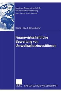 Finanzwirtschaftliche Bewertung von Umweltschutzinvestitionen