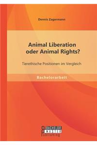 Animal Liberation oder Animal Rights? Tierethische Positionen im Vergleich