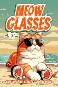 Cats Wearing Glasses Coloring book