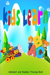 kids learn, Alphabet and Number Tracing Book