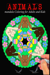 Animals Mandala Coloring For Adults And Kids